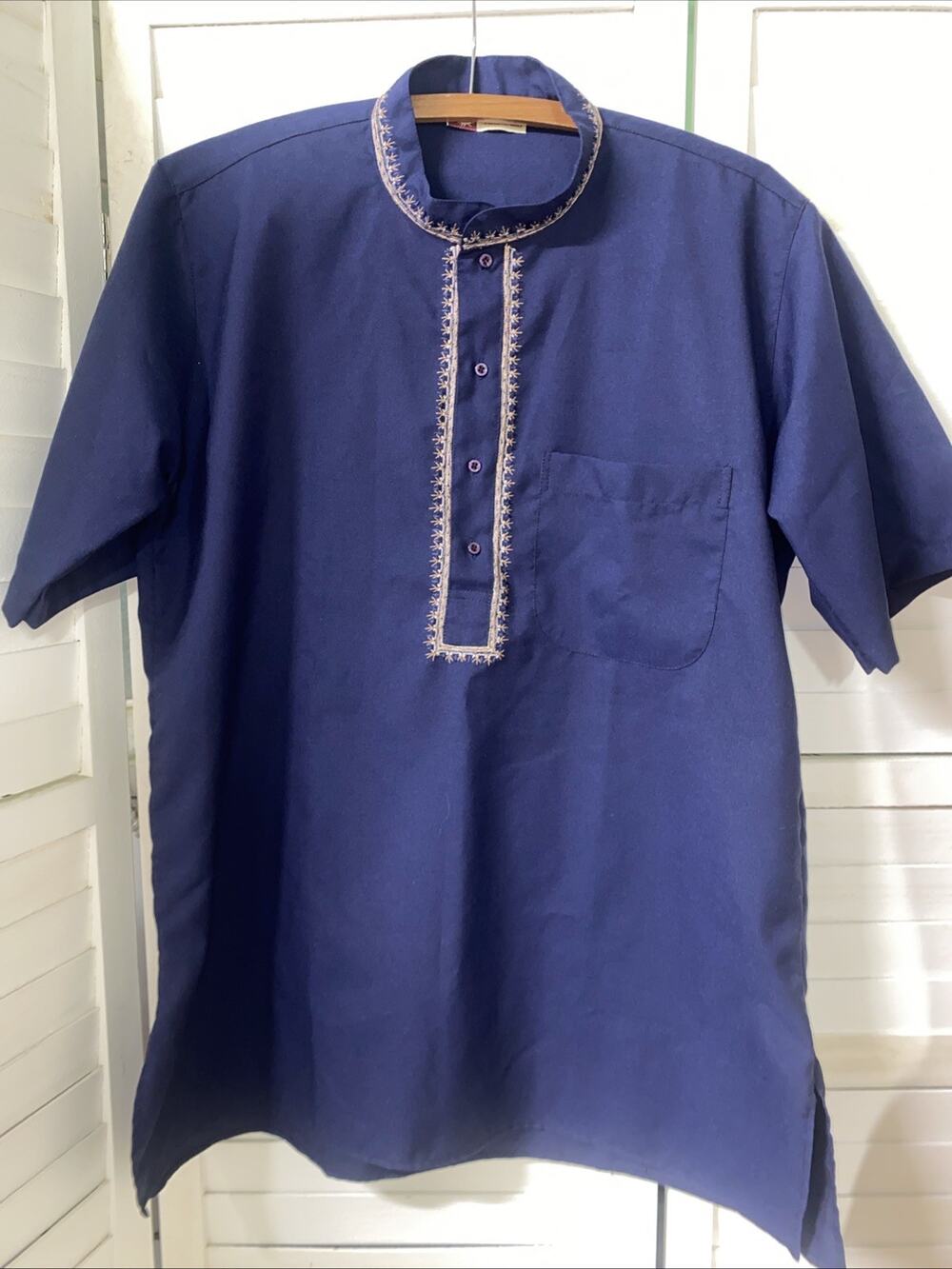 Attire A Blend For Image Traditional Haori Kurta Rungolee Shirt Men’s S/S Sz 38